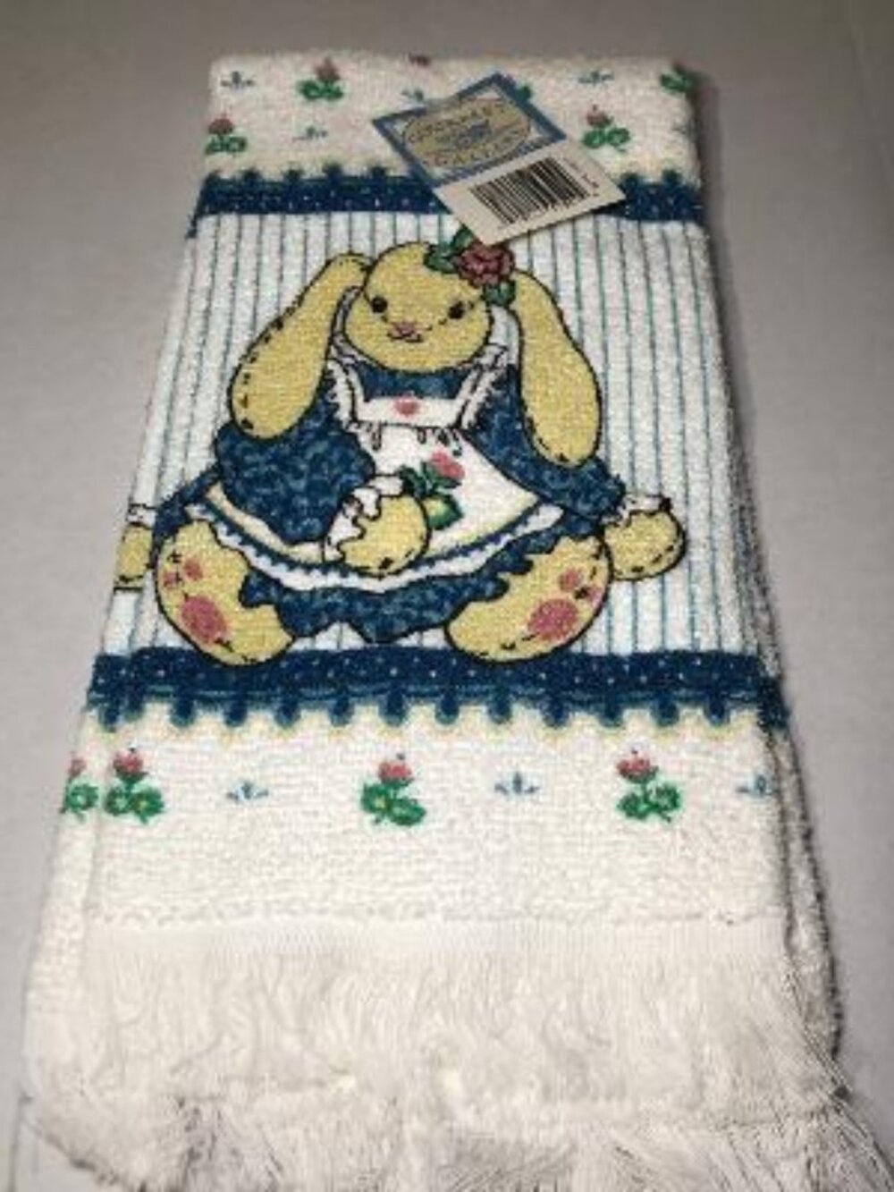 Vintage  Rabbit Bunny Country Kitchen Towel Gourmet Gallery New